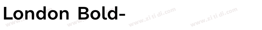 London Bold字体转换